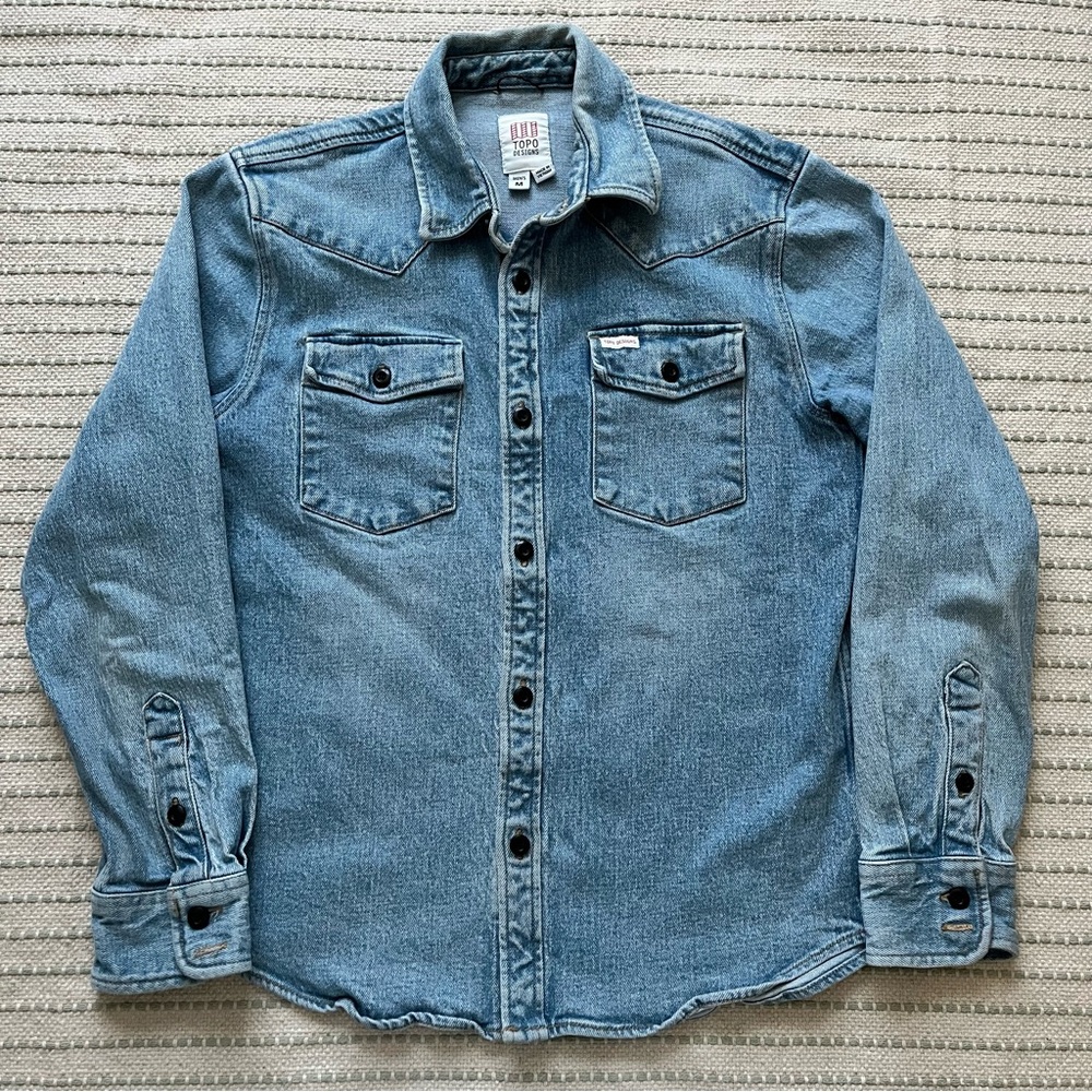 Topo Designs denim workwear shirt